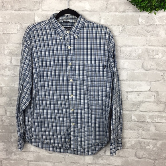 American Eagle Outfitters Other - Men’s AEO blue plaid button up Medium